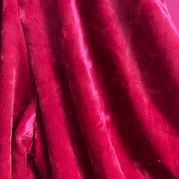 Steve Madden Fuchsia Long Sleeve Ruched Dress - Picture 4 of 7